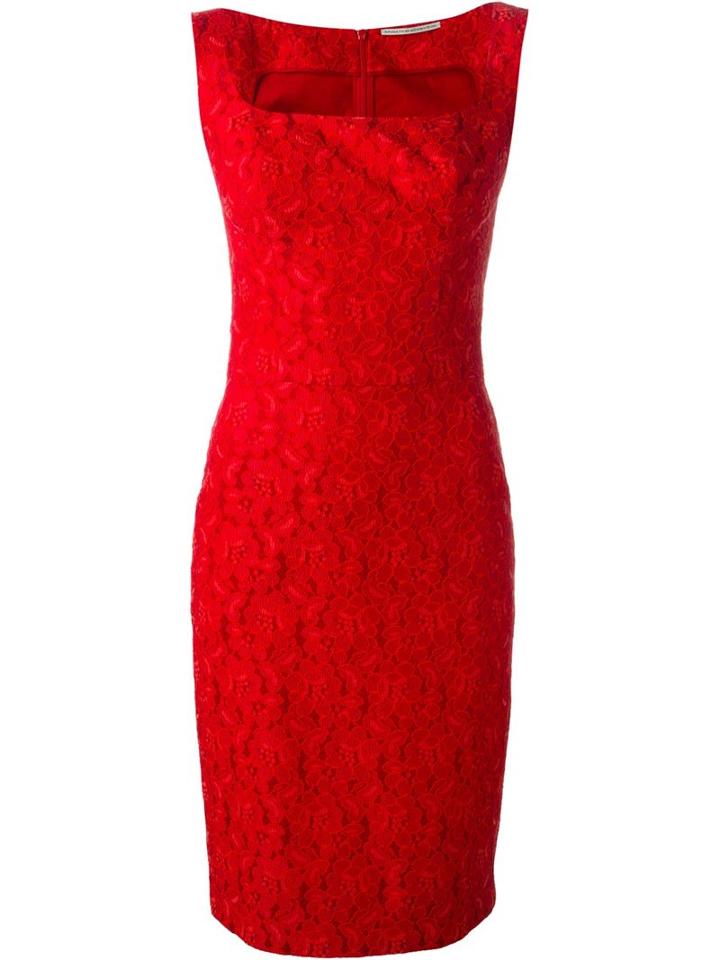 Ermanno Scervino Fitted Lace Jacquard Dress