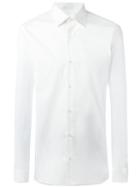 Z Zegna Classic Shirt, Men's, Size: 41, White, Cotton/spandex/elastane