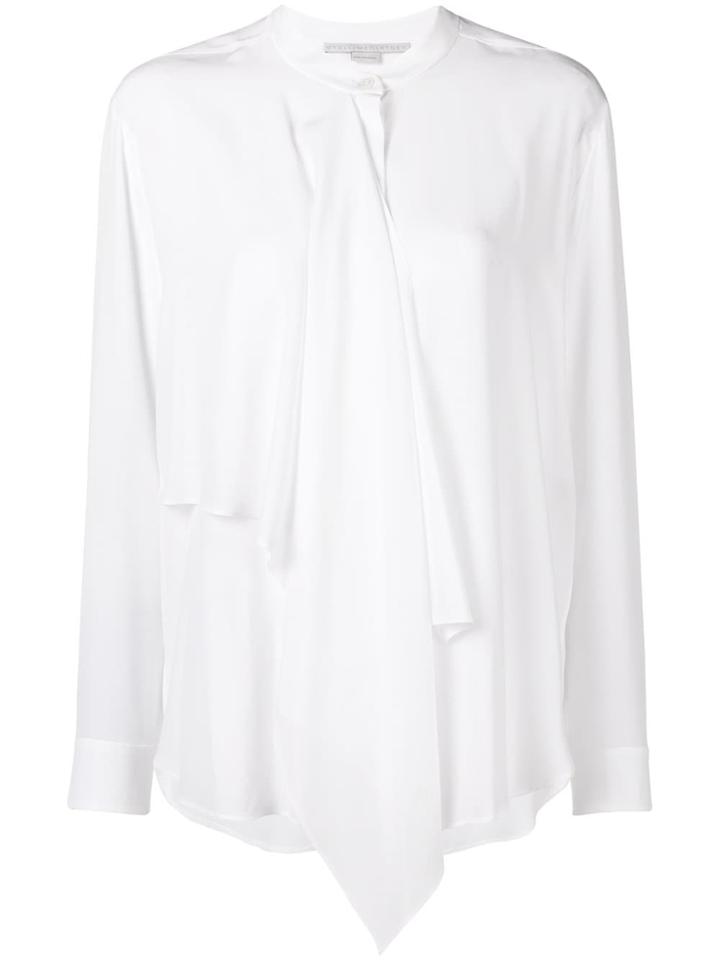 Stella Mccartney Draped Pussy Bow Blouse - White