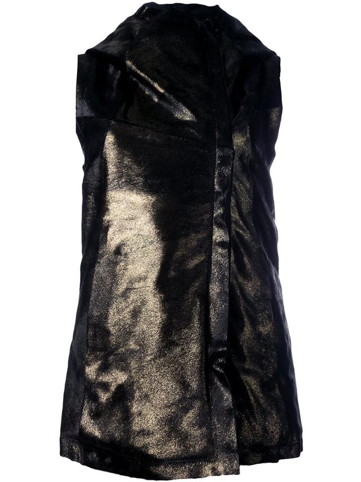 10sei0otto Metallic Mid-length Hooded Jacket
