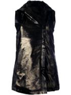 10sei0otto Metallic Mid-length Hooded Jacket