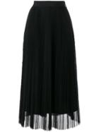 Msgm - Full Skirt - Women - Polyester - 40, Black, Polyester