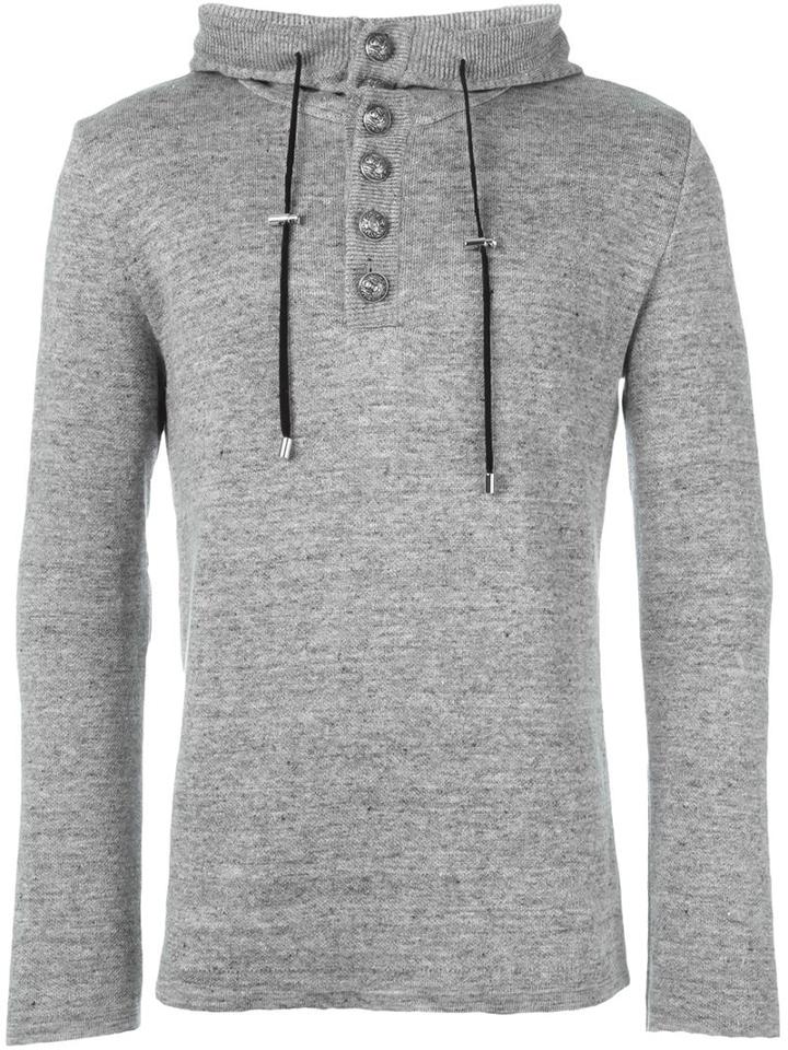 Balmain Roll Neck Hoodie