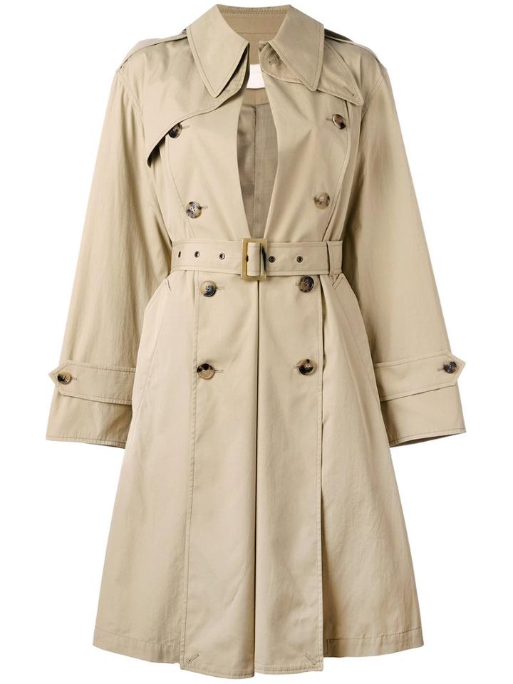 Maison Margiela - Trench Coat - Women - Cotton/viscose - 38, Nude/neutrals, Cotton/viscose