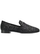 Giuseppe Zanotti Design Glitter Loafers - Black