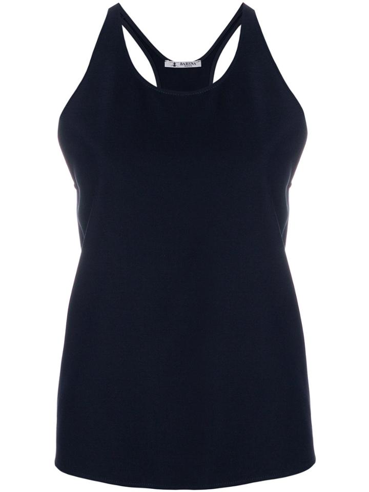 Barena Racer Back Tank Top - Blue