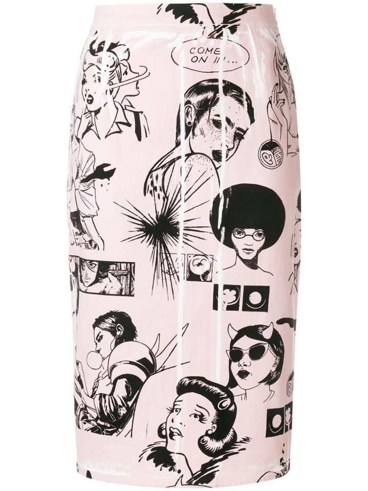 Prada Printed Skirt - Pink & Purple