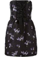 Red Valentino Lace Front Floral Print Dress