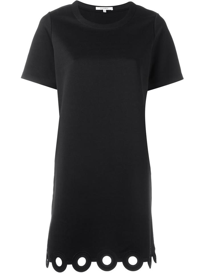 Carven Laser Cut Detail Dress