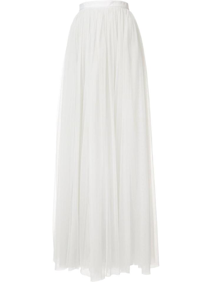 Needle & Thread Gathered Long Skirt, Women's, Size: 2, Green, Polyester/nylon