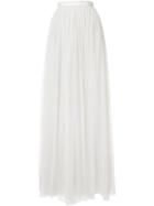 Needle & Thread Gathered Long Skirt, Women's, Size: 2, Green, Polyester/nylon