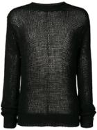 Unravel Project Loose Knit Jumper - Black