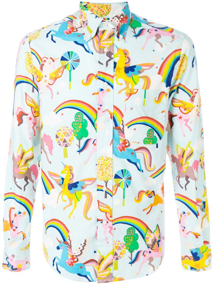 Gitman Vintage Magic Rainbow Button-down Shirt - Multicolour