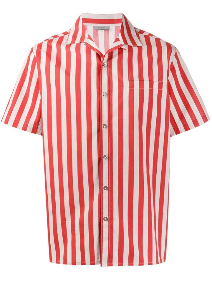 Lanvin Striped Shirt - Red