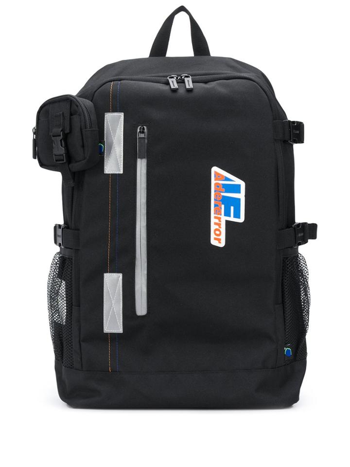 Ader Error Printed Logo Backpack - Black