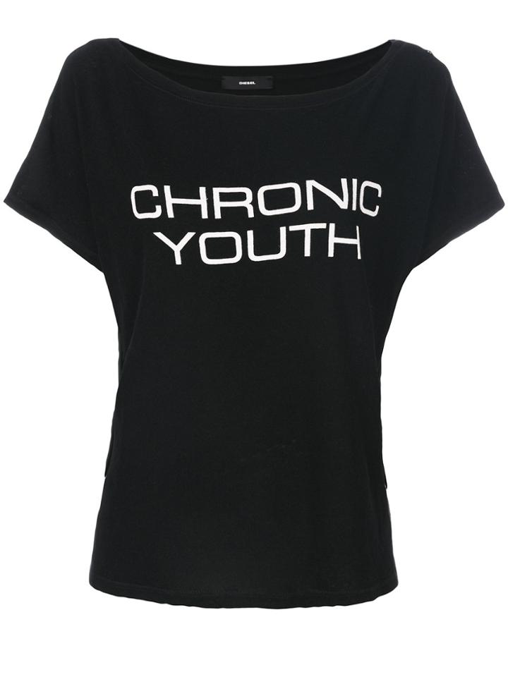 Diesel Chronic Youth T-shirt - Black