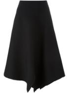 Marni Flared Midi Skirt, Women's, Size: 42, Black, Virgin Wool