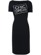 Boutique Moschino 'chic' Dress, Women's, Size: 40, Black, Polyester/other Fibers