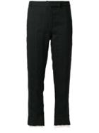 Ann Demeulemeester Striped Tailored Trousers - Black