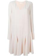 Chloé Flared Hem Loose Dress - Pink