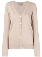 N.peal V Neck Knitted Cardigan - Nude & Neutrals