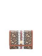 Burberry Monogram Print Wallet - Neutrals