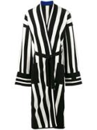 Haider Ackermann Stripe Long Cardigan, Men's, Size: Medium, Black, Wool/cashmere