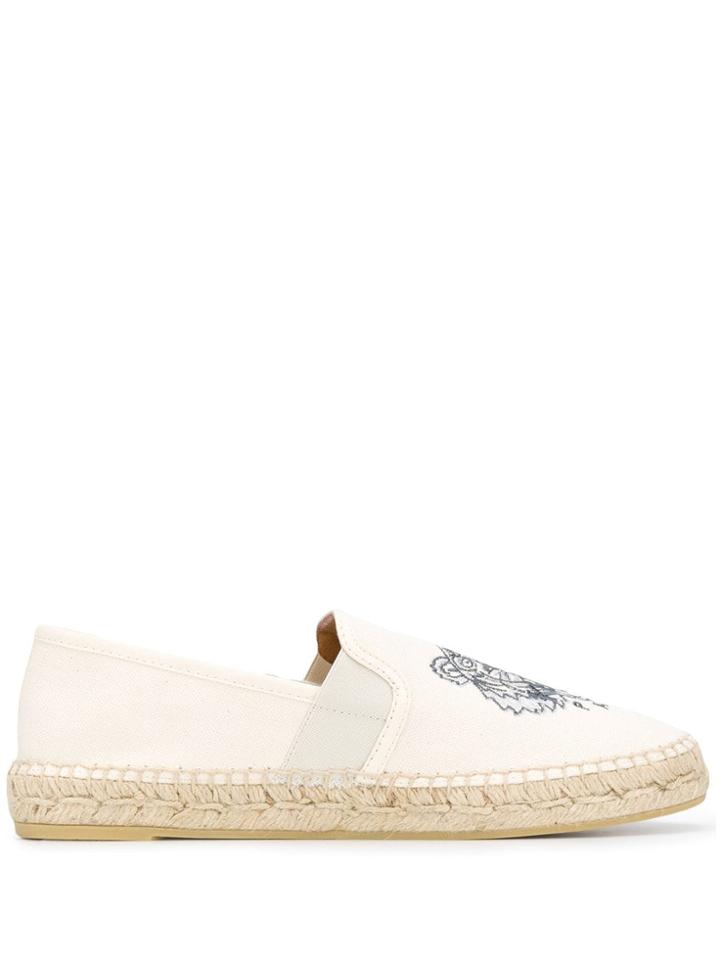 Kenzo Tiger Print Espadrilles - Neutrals