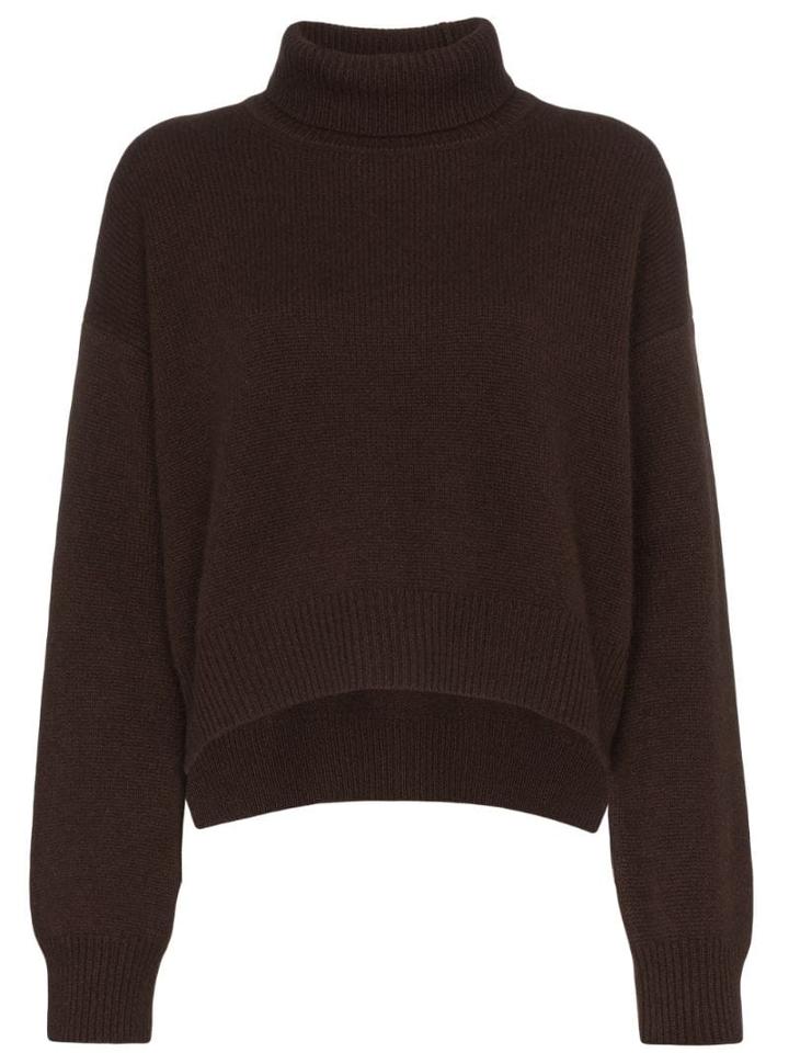 Rejina Pyo Turtleneck Cashmere Jumper - Brown