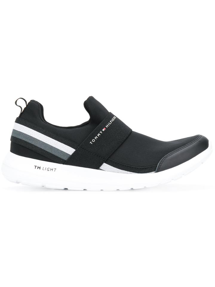 Tommy Hilfiger Logo Slip-on Sneaker - Black