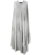 Area Di Barbara Bologna Draped Metallic Dress, Women's, Grey, Polyamide/polyester/spandex/elastane/viscose