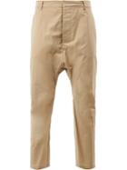 Balmain Dropped Crotch Cropped Trousers - Nude & Neutrals