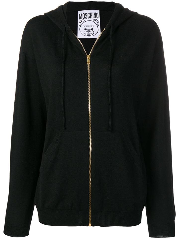 Moschino Toy Intarsia Hoodie - Black