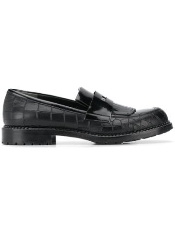 Loriblu Fringe Detail Loafers - Black