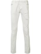 Balmain - Distressed Slim Jeans - Men - Cotton/polyurethane - 32, Grey, Cotton/polyurethane