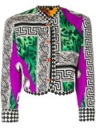 Versace Pre-owned Opera Pop Art Print Cropped Jacket - Multicolour