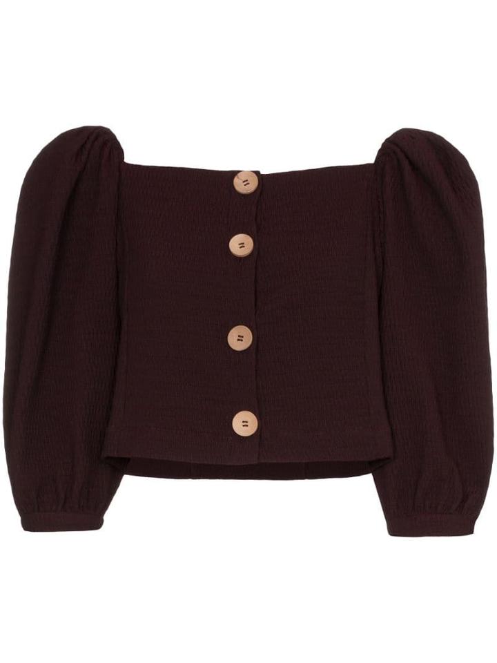 N Duo Off-the-shoulder Blouse - Red