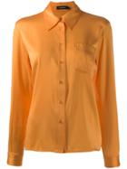 J.lindeberg Mallory-washed Silk Shirt - Orange