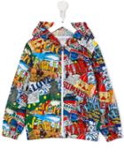 Dolce & Gabbana Kids Italia Is Love Windbreaker Jacket, Boy's, Size: 10 Yrs