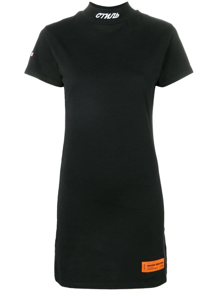 Heron Preston T-shirt Fit Dress - Black