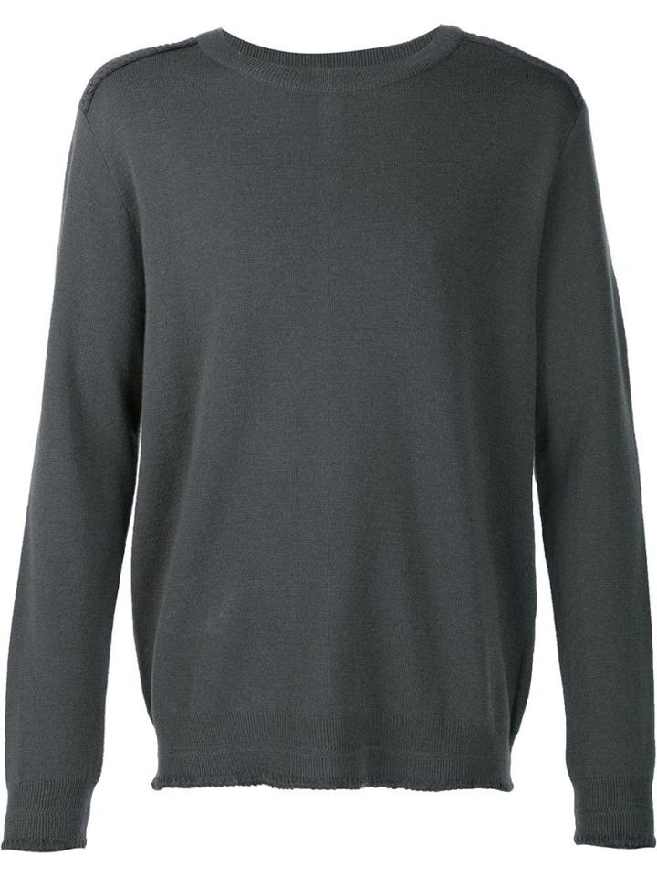 Wooyoungmi Exposed Seam Detail Jumper - Grey