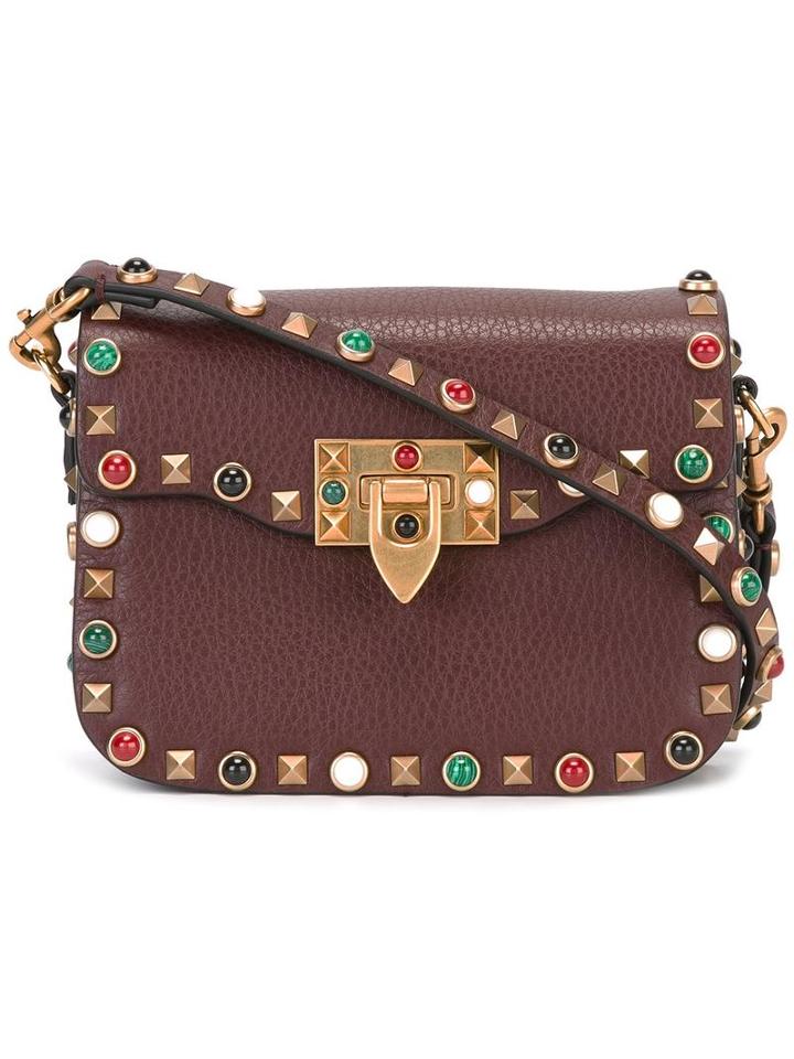 Valentino Valentino Garavani 'rockstud Rolling' Shoulder Bag, Women's, Red