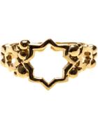 Leivankash Cut Out Star Open Ring - Metallic