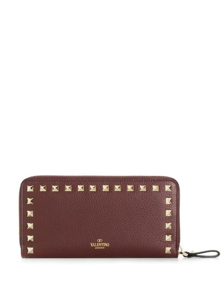 Valentino Valentino Garavani Rockstud Zip Around Wallet - Purple