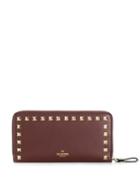 Valentino Valentino Garavani Rockstud Zip Around Wallet - Purple