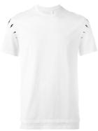 Neil Barrett Lightning Bolt Print T-shirt, Men's, Size: Small, White, Cotton