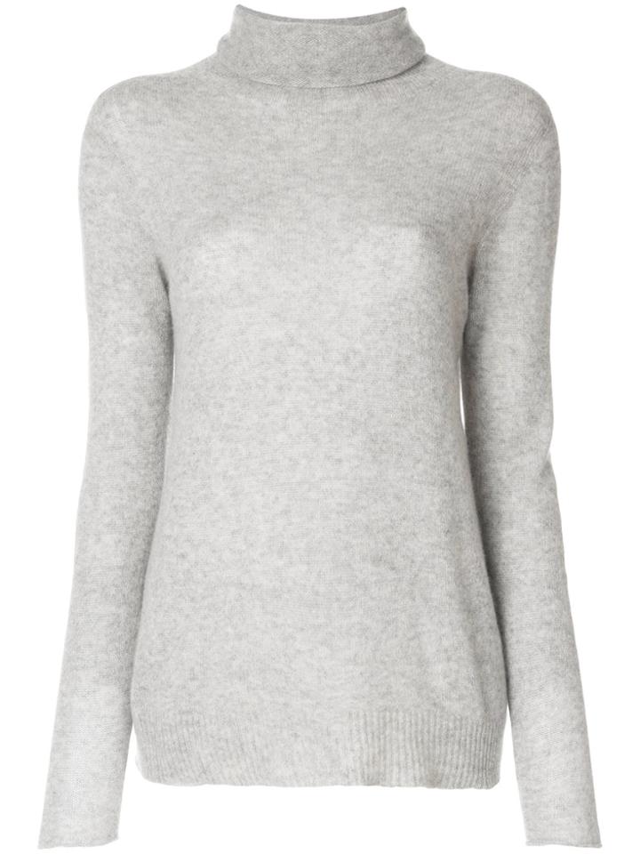 Majestic Filatures Roll Neck Jumper - Grey