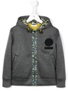 Fendi Kids Hooded Bomber Jacket, Boy's, Size: 10 Yrs, Grey