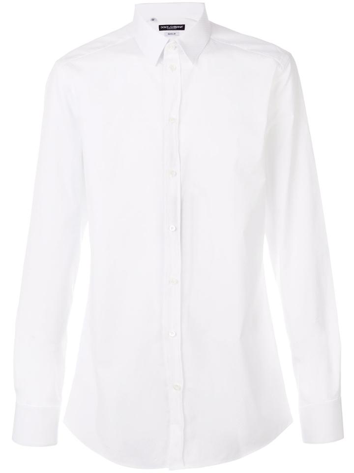 Dolce & Gabbana Classic Long Sleeve Shirt - White
