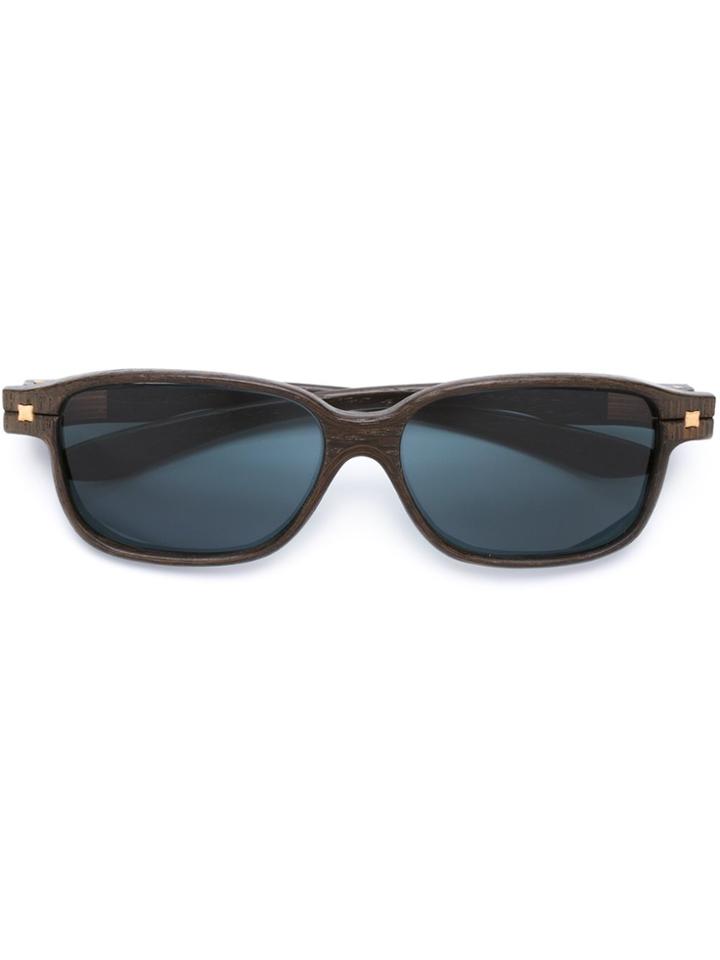 Herrlicht Rectangular Frame Sunglasses - Brown
